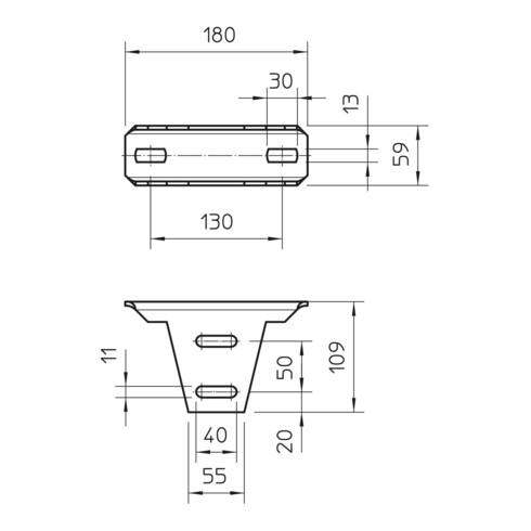 OBO Bettermann Vertr Kopfplatte für US5, variabel KU 5 V FT