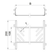 OBO Bettermann Vertr Längsverbinder-Set 60x200x200mm KTSMV 620 FS-4