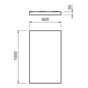 OBO Bettermann Vertr Mineralfaserplatte 1000x600x50mm PSX-P-3