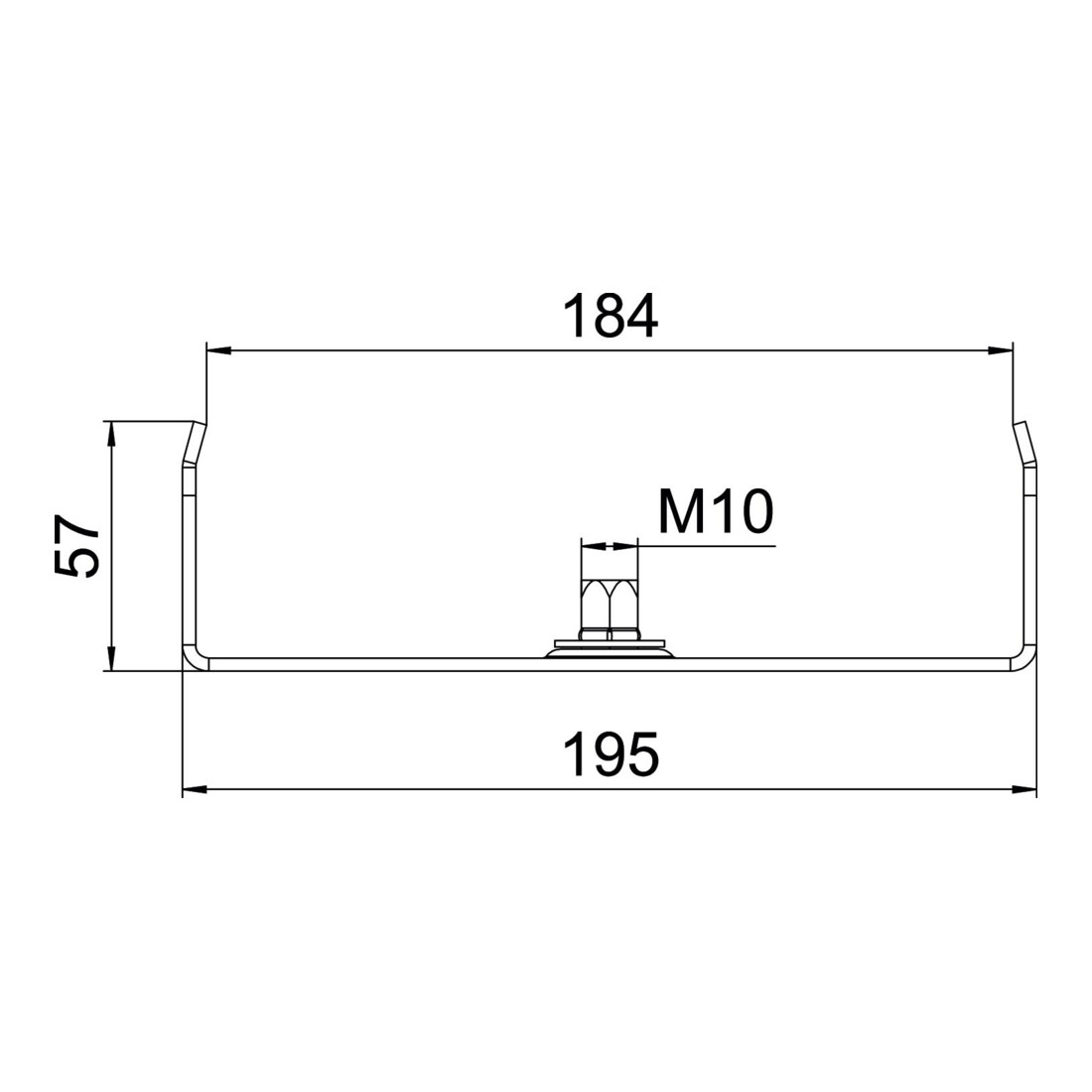 OBO Bettermann Vertr Mittenabhängung f.Kabelrinne,B200mm MAH 60 200 FS