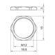 OBO Bettermann Vertr Ms-Gegenmutter M12 vernickelt 169 MS
