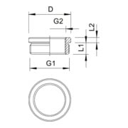 OBO Bettermann Vertr Ms-Reduktion M25-M16 vernickelt 167 R MS M25-16-4