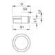 OBO Bettermann Vertr Ms-Reduktion M32-M25 vernickelt 167 R MS M32-25