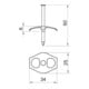 OBO Bettermann Vertr Nagel-Fix m.Nagel 3,5x60,Iso,natur 1996 60