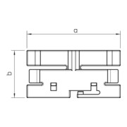 OBO Bettermann Vertr Oberteilklammer PVC,grau 2370 60-4