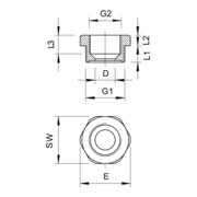 OBO Bettermann Vertr Reduktion Iso,lgr 107 R M32-20 PA-4