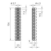 OBO Bettermann Vertr Reihenlüsterklemme 10qmm 76 CE WS/EKL 2 S-3