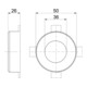 OBO Bettermann Vertr Rohrmanschette 50x26mm gr TCX-032