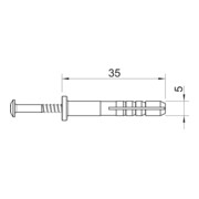 OBO Bettermann Vertr Schlagdübel 5x35mm PA lgr 910 SD 5X35-4