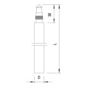 OBO Bettermann Vertr Staberder VA, 1.4401 219 20 BP V4A/1,5m-3