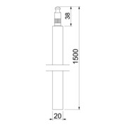 OBO Bettermann Vertr Staberder VA, 1.4401 219 20 BP V4A/1,5m-5