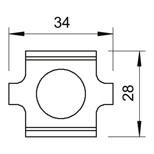 OBO Bettermann Vertr Stoßstellenverbinder für Gitterrinne GSV 34 FTK LGR