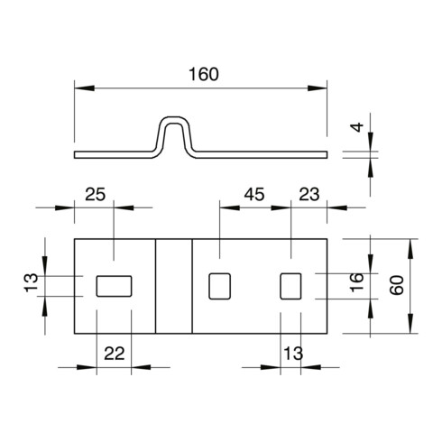 OBO Bettermann Vertr Trägerlasche für IS 8-Stiel AHIS 8 FTK LGR