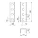 OBO Bettermann Vertr U-Stiel-Verbinder feuerverzinkt VUS 7 FT
