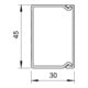 OBO Bettermann Vertr Wand+Deckenkanal 30x45mm,PVC WDK30045RW