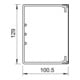 OBO Bettermann Vertr Wand+Deckenkanal m.Obert. 100x130mm,PVC WDK100130CW