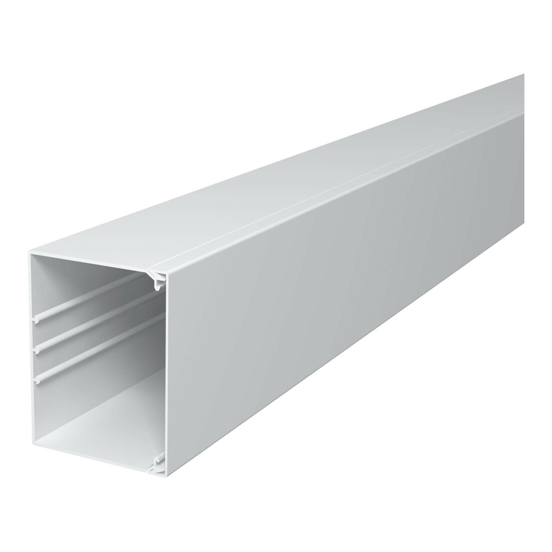 OBO Bettermann Vertr Wand+Deckenkanal m.Obert. 100x130mm,PVC WDK100130RW