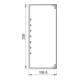 OBO Bettermann Vertr Wand+Deckenkanal m.Obert. 100x230mm,PVC WDK100230CW