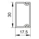 OBO Bettermann Vertr Wand+Deckenkanal m.Obert. 15x30mm,PVC WDK15030GR