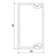 OBO Bettermann Vertr Wand+Deckenkanal m.Obert. 20x35mm,PVC WDK20035RW