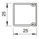 OBO Bettermann Vertr Wand+Deckenkanal m.Obert. 25x25mm,PVC WDK25025GR
