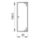 OBO Bettermann Vertr Wand+Deckenkanal m.Obert. 40x110mm,PVC WDK40110RW