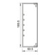 OBO Bettermann Vertr Wand+Deckenkanal m.Obert. 60x170mm,PVC WDK60170RW