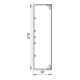 OBO Bettermann Vertr Wand+Deckenkanal m.Obert. 60x210mm,PVC sgr WDK60210GR m.Lochung