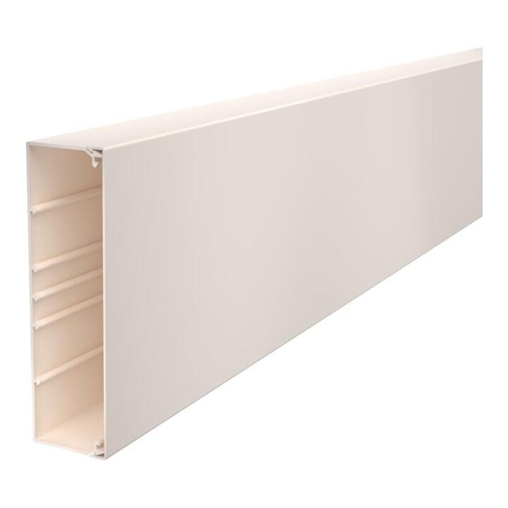 OBO Bettermann Vertr Wand+Deckenkanal m.Obert. 60x210mm,PVC WDK60210CW