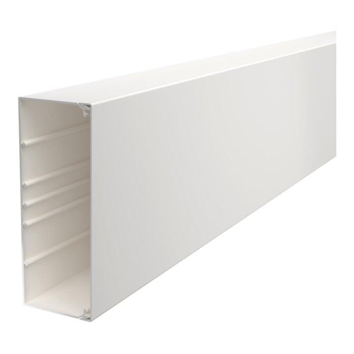 OBO Bettermann Vertr Wand+Deckenkanal m.Obert. 80x210mm,PVC WDK80210RW