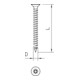 OBO Bettermann Vis à tête fraisée cruciforme Sprint 4,0x40 mm 4759