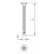 OBO Bettermann Vis à tête fraisée cruciforme Vertr Sprintschraube 5,0x40 mm 4759