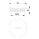 OBO Bettermann Vis de fermeture isolée, long. 108 mm, M32 PS