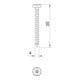 OBO Bettermann Vis Golden-Sprint à tête bombée +/- 4,0x35 mm 4758