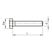 OBO Bettermann Vis hexagonale zinguée feu SKS 10x80 F-3