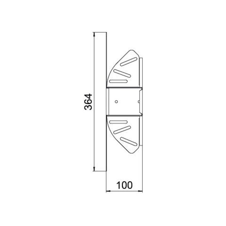 OBO Bogen réglable en angle 60 × 100 galvanisé RB W 610 FS