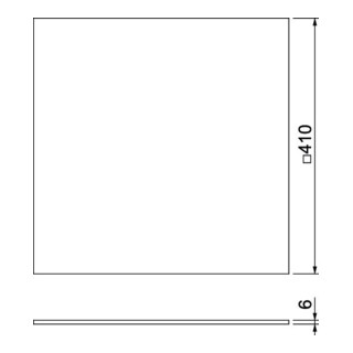 OBO Tapis de protection de construction UniBase BSM ALU 6 mm aluminium revêtu