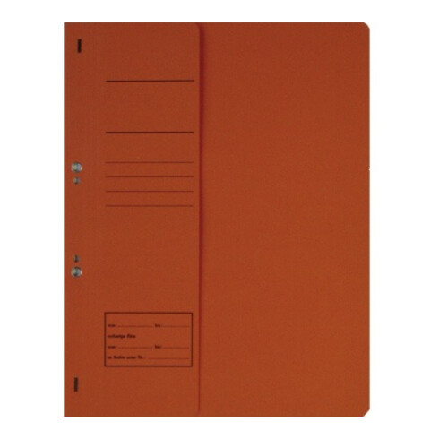 Ösenhefter DIN A4 250g kfm. Heftung Karton halber Vorderdeckel orange
