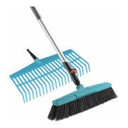 Offre complète combisystem GARDENA (balai de rue + râteau + manche)-1