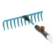 Offre complète combisystem GARDENA (râteau + cultivateur + manche)