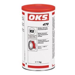 OKS Graisse haute performance Allround 470 blanc NSF H2 1000g boîte en fer blanc