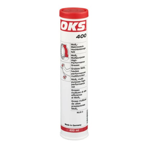 OKS Graisse multifonction haute performance 400 avec MoS2 NLGI classe 2 noir Cart. 400 ml