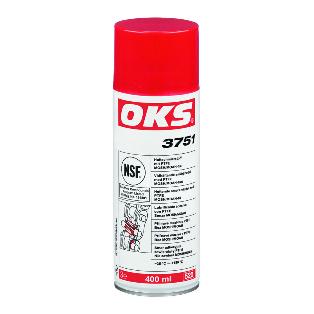 OKS Haftschmierstoff 3751 mit PTFE NSF-H1 weißlich Spray 400ml