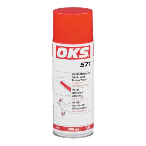 OKS PTFE-Gleitlack 571 mit PTFE und Siliconharz weißlich Spraydose 400ml