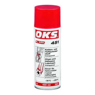 OKS Spray lubrifiant adhésif pour chaînes 400ml 451