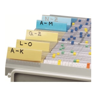 Onglets pour dossier suspendu Eichner pour support filaire pour dossiers suspendus, A4 horizontal