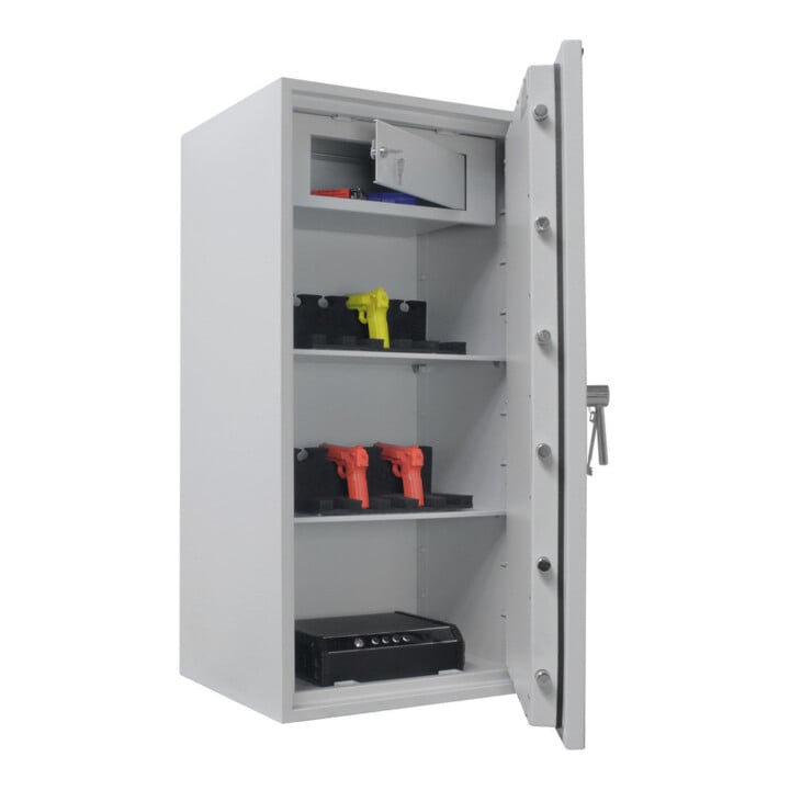 Opal Fire Coffre-fort ignifuge OPD120 serrure à double panneton gris clair