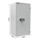 Opal Fire Coffre-fort ignifuge OPD120 serrure à double panneton gris clair
