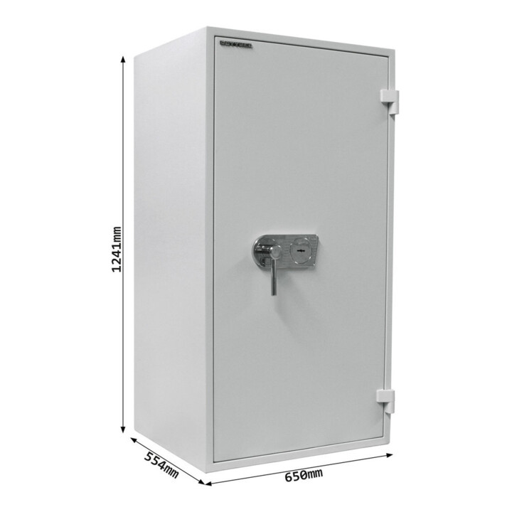 Opal Fire Coffre-fort ignifuge OPD120 serrure à double panneton gris clair