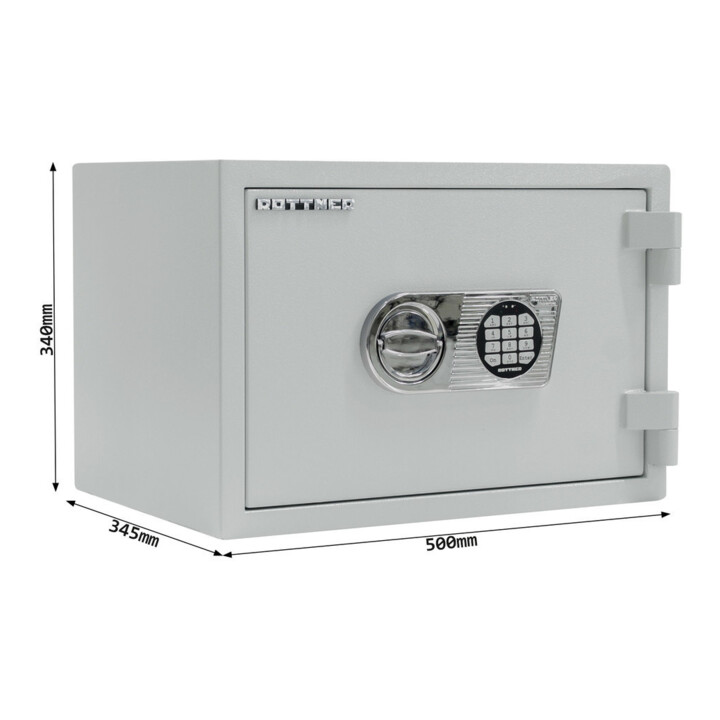 Opal Fire Coffre-fort ignifuge OPD35 serrure électronique gris clair